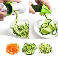 Spiralizer มือถือเครื่องตัดผักเครื่องตัดมันฝรั่งเกลียวผักอเนกประสงค์,ที่ตัดผักกันลื่น