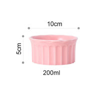 Ceramic Bowl Souffle Double Skin Milk Steamed Egg Bowl Pudding Cup Oven Special Tableware High Temperature Baking Dessert Bowl