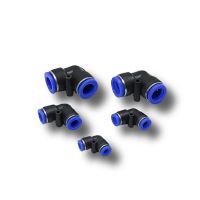 Pneumatic Fitting PV Air/Water Hose and Tube Push In Connector 4 16mm Plastic Pipe Hose Quick Connector Angle Adapter Plug 1PCS