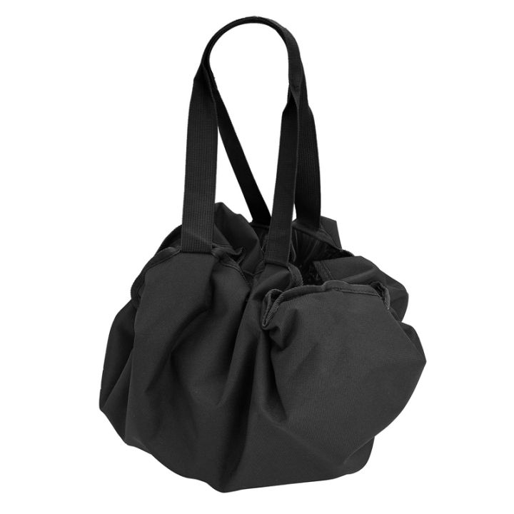 1-pcs-waterproof-mat-clothes-changing-carrying-bag-with-handle-shoulder-straps-for-surfing-black