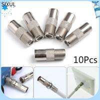 SIXUL 10pcs/lot คุณภาพสูง ตัวแปลง เสาอากาศ F หญิงสู่ทีวีชาย ตัวเชื่อมต่อดาวเทียม Coax F-Type อะแดปเตอร์ชายทางอากาศ