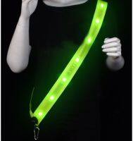 LED Reflective Running Gear High Visibility Reflective Belt Sash with Safety Light USB Rechargeable Adjustable Size