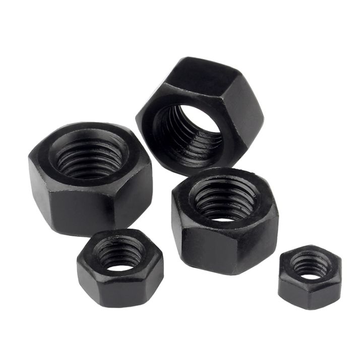 1-50pcs-black-grade-12-9-8-8hexagon-hex-nuts-m2-m2-5-m3-m4m5-m6-m8-m10-m12-m14-m16-m36-black-oxide-carbon-steel-metric-hex-nut
