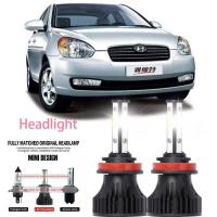 For Hyundai ACCENT 2011-2023 (ไฟหน้า) LED LAI 40w ไฟหน้ารถยนต์ 6000k แสงสีขาว