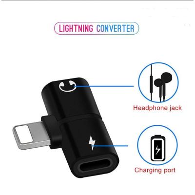 2 in 1 - Lightning Splitter อะแดปเตอร์ ไอโฟน ชาร์จ + ฟังเพลง - Dual Lightning Audio and Charge Adapter Splitter iPhone iPad 12, Xs Pro Max, Xs, Xr, X, 7 8 Plus