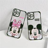 [Quick Delivery] Disney Mickey Minnie Mouse Angel Eyes โปร่งใสเคสโทรศัพท์สำหรับ iPhone 14 13 12 Mini 11 Pro Xs Max X XR 6 7 8 5