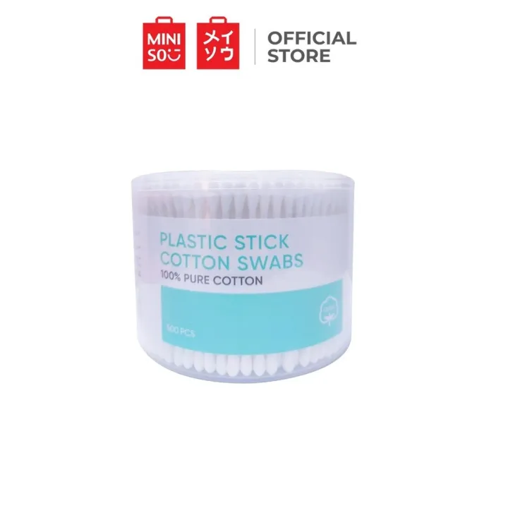 Miniso Plastic Stick Cotton Swabs Soft Ear Buds (500 Pcs) Lazada PH