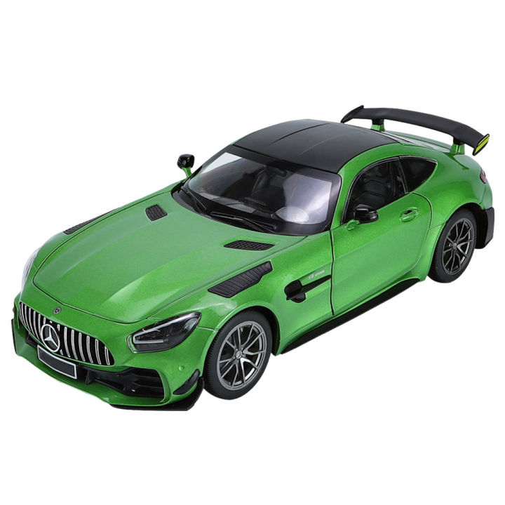 1-18-benz-gtr-สีเขียวปีศาจล้อแม็ก-die-cast-รถของเล่นรุ่นเสียงและแสงเด็กของเล่นของสะสมของขวัญวันเกิด