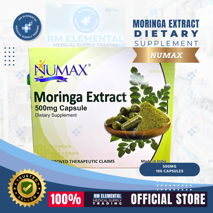 Numax Moringa Extract (MALUNGGAY) Capsules (100 CAPSULES/BOX) Lazada PH