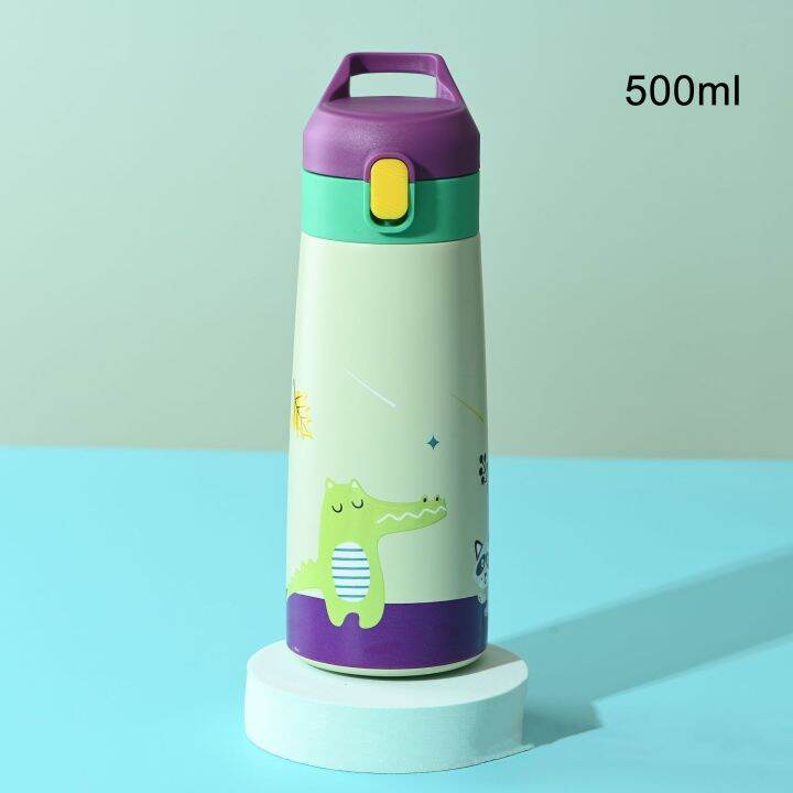 kids-thermal-water-bottle-stainless-steel-straw-thermos-cup-cartoon-leak-proof-vacuum-flask-children-thermos-bottle-for-schoolth