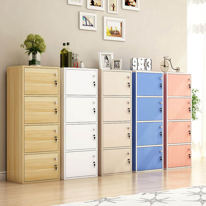 Bookcase simple modern storage cabinet free combination small cabinet ...