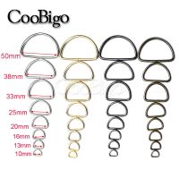 【CC】۞✿❍  20pcs Metal D D-ring Half Rings Clasp Buckle for Backpacks Straps Shoes Dog Collar Accessories Non-Welded