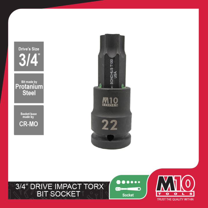 M10 3/4" Drive Impact Torx Bit Socket | Lazada