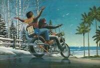 David Mann "เย็นนาน" ศิลปะการพิมพ์โปสเตอร์ผ้าไหมของตกแต่งผนังบ้าน0801