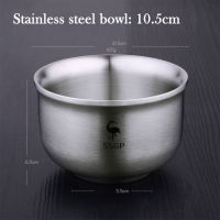 SSGP 304 Stainless Steel Bowl Double Anti-Scalding Food Container Korean Rice Salad Bowl Ramen Instant Noodles Soup Bowl Metal