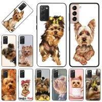 Luxury Soft Back Cover For Samsung S22 S21 S20 Ultra FE 5G S10 Plus Yorkshire Terrier Dog Case Silicone For Galaxy Note20 10 9 8 Electrical Safety