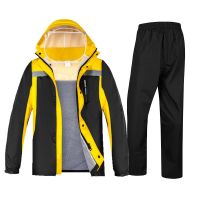 NEW Motorcycle Waterproof Raincoats Sets Bicycle Poncho Windcoat Jacket Windproof Bike Motorbike Outdoor Rain Suits