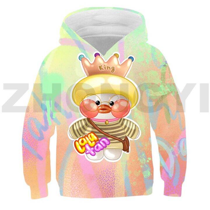 สัตว์-lalafanfan-เป็ด-3d-hoodies-ชาย-kawaii-การ์ตูนเสื้อสาวแขนยาวเด็กทุกวันสวมใส่อะนิเมะ-streetwear