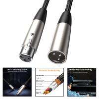 สายไมโครโฟน Blesiya XLR สาย XLR สำหรับเครื่องขยายเสียงไมโครโฟนสตูดิโอบันทึก