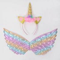Unicorn Headband Kids Birthday Decoration Props Supplies Baby Shower