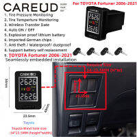 U912-NF CAREUD + Car ภายในรถ TPMS รถ TPMS ระบบการตรวจสอบแรงดันยางรถยนต์ Car สำหรับรถยนต์โตโยต้าฟอร์จูนเนอร์2016-2021ต้องมีรูบอดขนาดช่อง34*23.5มม. (สูง * กว้าง)