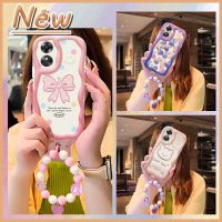 luxurious youth Phone Case For OPPO A17 originality Pendants Heat dissipation Wave border trend Liquid silicone texture