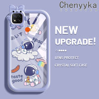 เคส Chenyyka สำหรับ Xiaomi Redmi 9C NFC POCO เคส C31การ์ตูนนักบินอวกาศน่ารักกันกระแทกหลากสีเคสโทรศัพท์โปร่งใสสร้างสรรค์มอนสเตอร์น้อยเลนส์กล้องถ่ายรูปเคสกรอบซิลิโคนอ่อนนุ่มป้องกัน