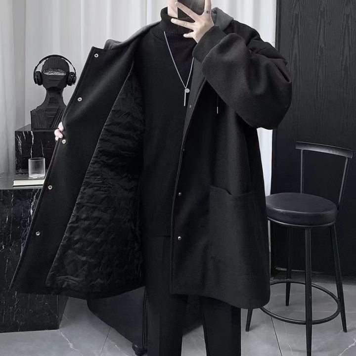 etydfbdfu-ผ้านวม-hooded-เสื้อขนสัตว์ผู้ชายกลางความยาวเสื้อขนสัตว์ฤดูหนาวหนาสีดำเกาหลีเสื้อผ้า-warm-suit