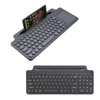 Wireless Keyboard 2.4G Slim Cordless Keyboards Silent with Card Slot Black PC Keyboard for Laptop Desktop Chromebook Notebook USB Device intelligent