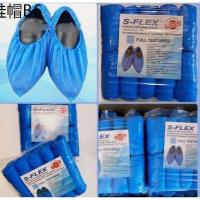 ✾SHOE COVER ถุงคลุมเท้าพลาสติก CPE ( 50 คู่แพค) สีฟ้า ชนิดใช้แล้วทิ้ง ราคาขายยกแพค (1x50 คู่)♧