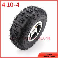 4.10-4 Tyre Tire And Inner Tube Use 4 Inch Alloy Wheel Rim Keyway Hub For Gas Scooter Bike Motorcycle Off Road Go Kart