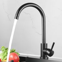 Faucets 304 Mixer Handle Hole Faucet Brushed Nickle Sink