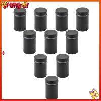 QIANGDI 20 Pcs 1/2 "x 1.18" สกรูเกลียวปล่อย สีดำสีดำ เหล็กไร้สนิม ตัวเว้นระยะฮาร์ดแวร์ การติดตั้งป้ายติดผนัง โฆษณาเล็บ กรอบรูปอะคริลิคแขวน