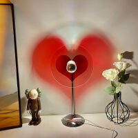 Hot Love Creative USB Plug-In Love โคมไฟตั้งโต๊ะอินเทอร์เน็ตคนดังบรรยากาศแสงห้องนอนโคมไฟตั้งพื้นโคมไฟตั้งโต๊ะ