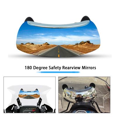 ✵♝✵ For HONDA GL1800 F 6 F6B Windscreen 180 Degree Blind Spot Mirror Wide Angle Rearview Mirrors Safety Auxiliary Rear View Mirror
