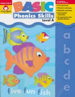 Evan moor basic phonics skills level a basic practice natural spelling level a preschool kindergarten primary, middle and large classes California teaching assistant evanmoor English original imported