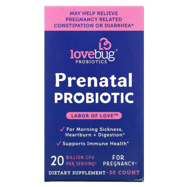 [PREORDER] LOVEBUG PROBIOTICS PRENATAL PROBIOTIC 20 BILLION CFU 30