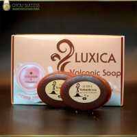 LUXICA Volcanic Soap  สบู่ ลูซิก้า โวลคานิค (Qyou) สบู่แร่ภูเขาไฟใต้ท้องทะเล ลดปัญหาสิว ผิวสวยเนียนกระจ่างใส