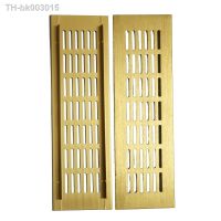 ✼ 1Pcs Aluminum Alloy Brushed Gold Air Mesh Rectangular Wardrobe Cabinet Closet Air Ventilation Vents