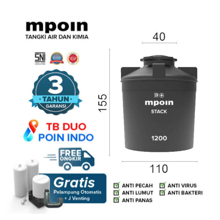 Mpoin Plus Stack L Sni Tangki Air Tandon Air Toren Anti Lumut