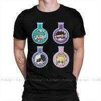 Men Tshirt Senku, Chrome, Gen, Kohaku Unisex Clothes Shirt Design Dr.Stone Ishigami Byakuya O Neck Cotton T-Shirt Plus Size