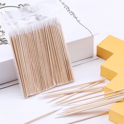 ✼ Disposable Cotton Swab Lint Free Micro Brushes Wood Cotton Buds Swabs Ear Clean Stick Eyelash Extension Glue Removing Tool
