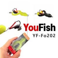 เหยื่อปลอม YouFish ส่งไว กบยางคุณภาพดีราคาเบาสำหรับตกปลาช่อนหรือปลาชะโด กบตีนโต 9.0 cm. 17 g.