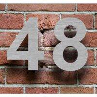 15/20cm Stainless Steel Exterior House Number Home Outdoor Huisnummer Big Size Floating Modern Apartment Door Numbers