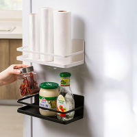 Stainless Steel Magnetic Spice Rack Fridge Spice Holder Kitchen Rack Organizer Multi-Function Storage Shelf For Kitchen Bathroom