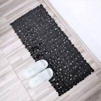 【LZ】 Pebble Bathroom Mat For Bathtub Anti Slip PVC Long Foot Pads With Suction Cup Square Safe Bathtub Mat Suitable For Machine Wash