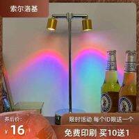 Rechargeable Bar Table Lamp Decorative Atmosphere Lamp Dining Table Lamp Night Lamp Bar High Pole Spotlight Outdoor Desktop Atmosphere Lamp 【SEP】