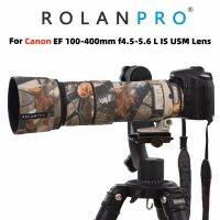 ROLANPRO ซองสำหรับแคนน่อนฝนลายพรางอุปกรณ์ป้องกันเลนส์ EF 100-400มม. F4.5-5.6 L คือเคสป้องกันแบบปลอกเลนส์ USM