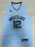 Ready Stock High Quality Mens No12 Ja Morant Memphis Grizzlies Swingman Jersey -Blue