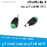 ☍♂ 10 Pcs 12V 2.1 x 5.5mm 5.5x2.5mm 5.5x2.1mm DC Power Male Plug Jack Adapter Connector Plug For CCTV Single Color LED Light